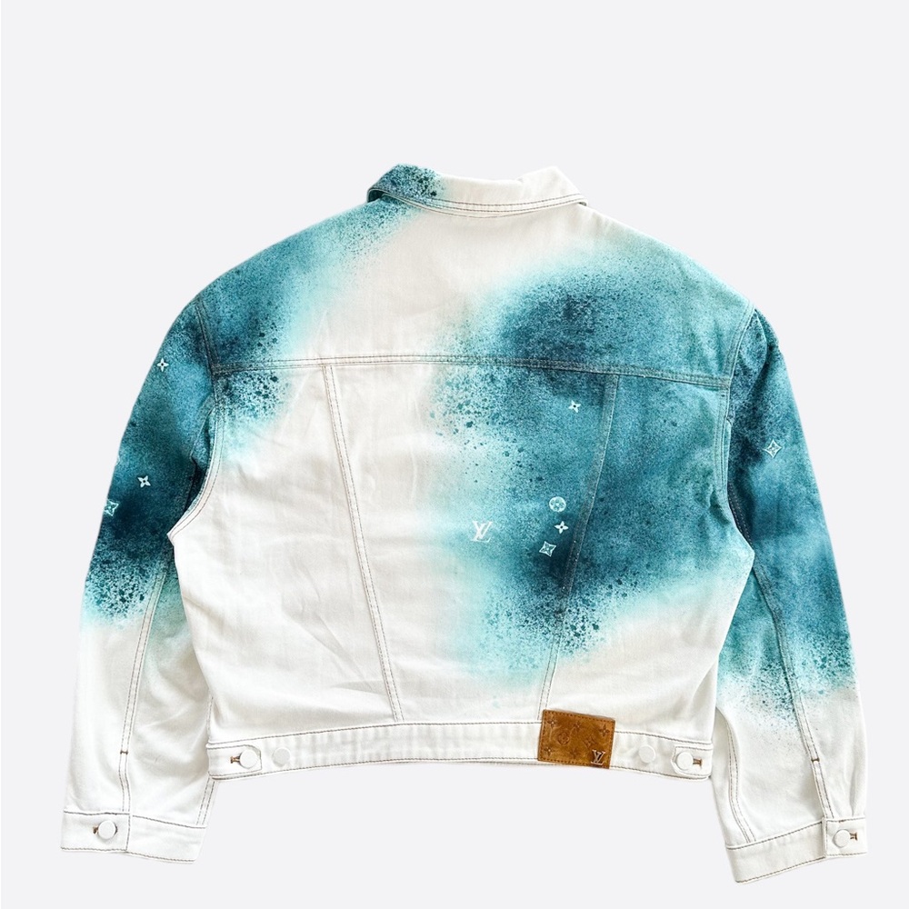 Louis Vuitton White and Blue Denim Jacket
